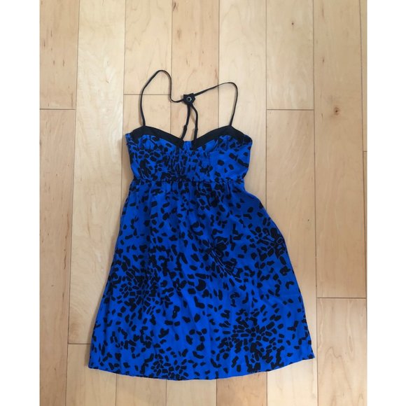 Blue Leopard Silk Dress - Yumi Kim - Picture 2 of 3